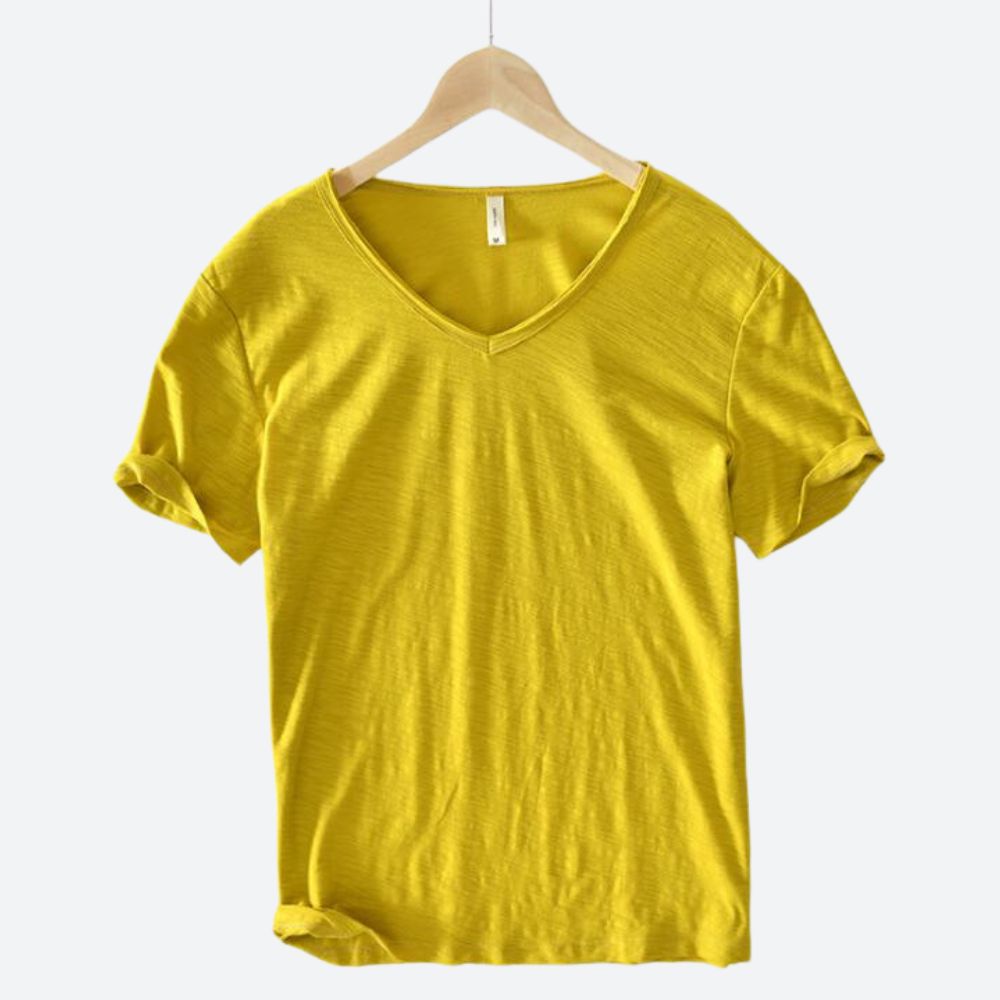 T-Shirt Donna Casual con Scollatura a V – Maglietta Estiva Leggera con Vestibilità Ampia
