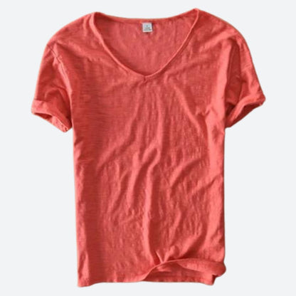 T-Shirt Donna Casual con Scollatura a V – Maglietta Estiva Leggera con Vestibilità Ampia