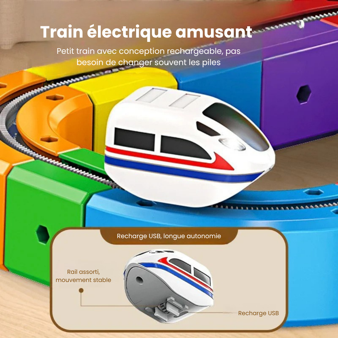 Tracivie - Pista a cubi fai-da-te – Creativo & Attivo – Gioco del treno DIY