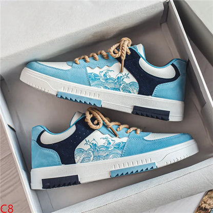 Sneaker stilose con design stampato per donne e uomini – Scarpe da ginnastica streetwear comode con look alla moda