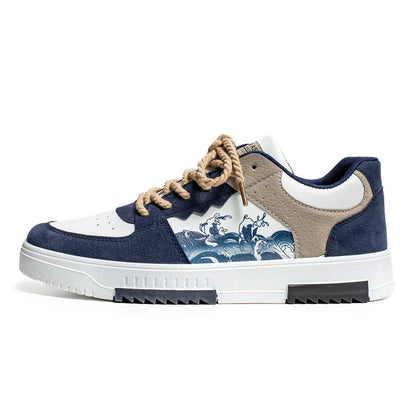 Sneaker stilose con design stampato per donne e uomini – Scarpe da ginnastica streetwear comode con look alla moda