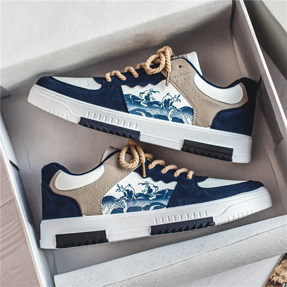 Sneaker stilose con design stampato per donne e uomini – Scarpe da ginnastica streetwear comode con look alla moda