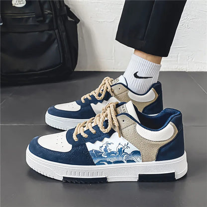 Sneaker stilose con design stampato per donne e uomini – Scarpe da ginnastica streetwear comode con look alla moda