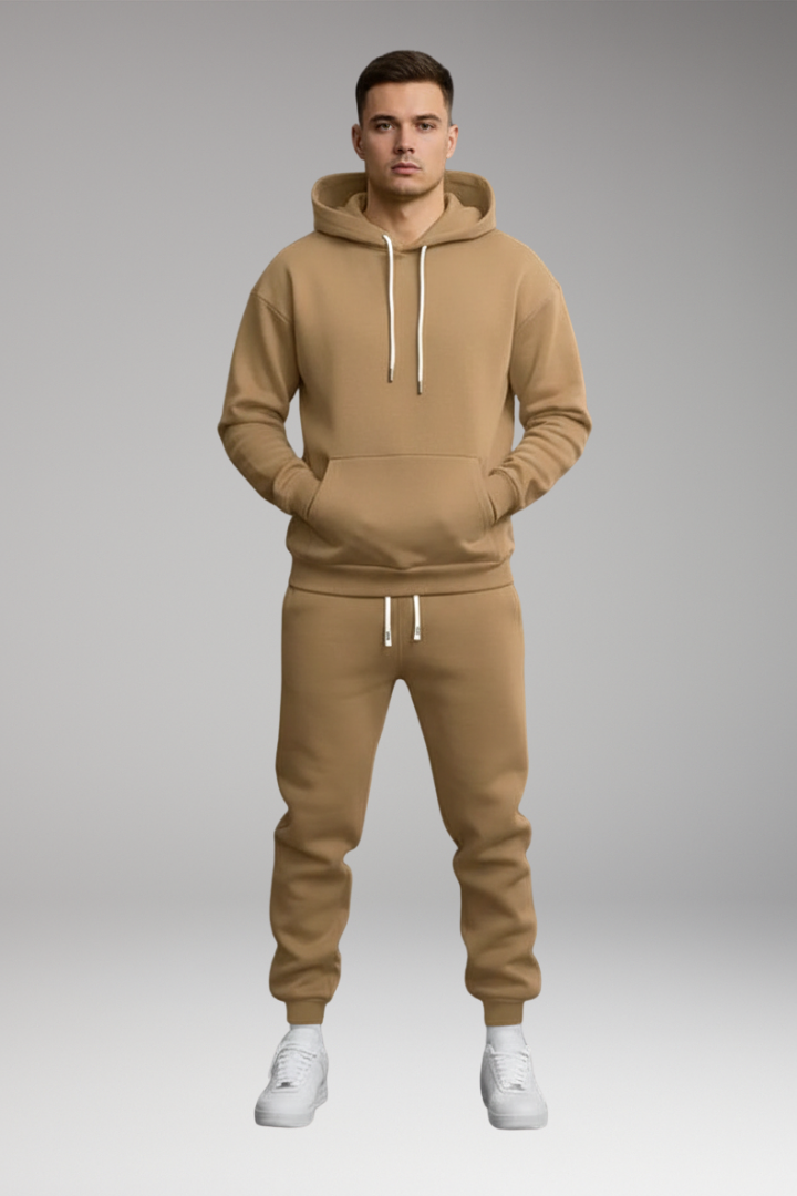 Virelian - Set sportivo in felpa e pantaloni per uomo: Felpa e Pantaloni da Jogging