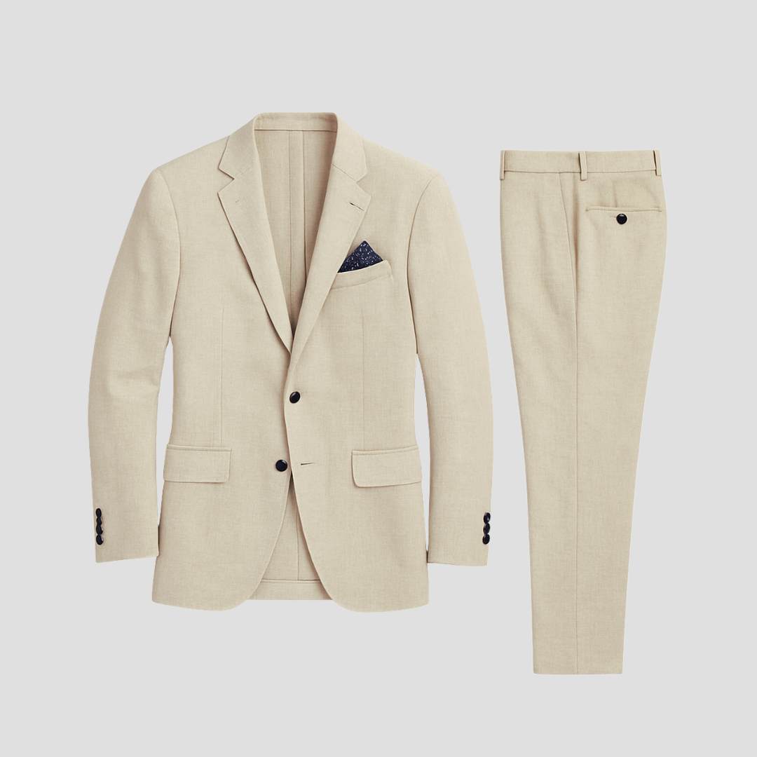 Fayden - Completo da Sposa Slim Fit Beige per Uomo – Primavera