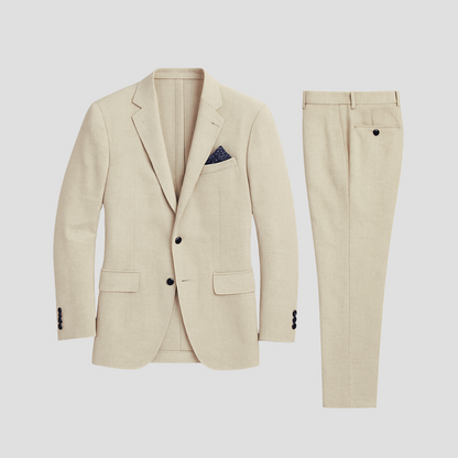 Fayden - Completo da Sposa Slim Fit Beige per Uomo – Primavera
