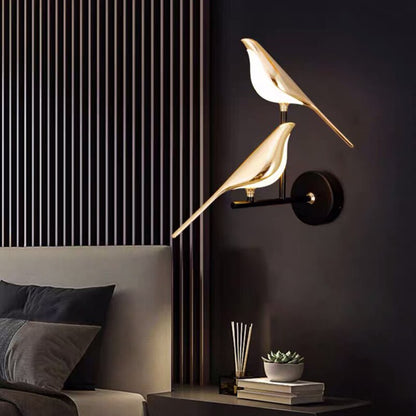 Aviora - Lampada da Parete Moderna a Forma di Uccelli