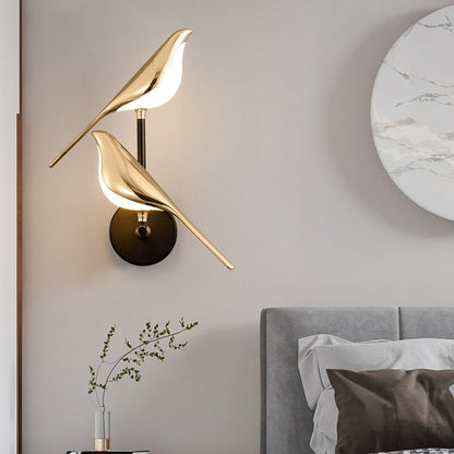 Aviora - Lampada da Parete Moderna a Forma di Uccelli