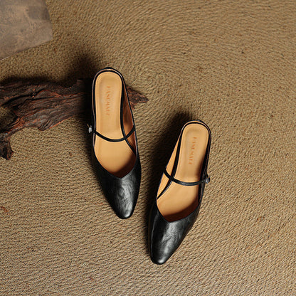 Eleganti Ballerine Slingback con punta affusolata – Scarpe comode per donne nella vita quotidiana e in ufficio