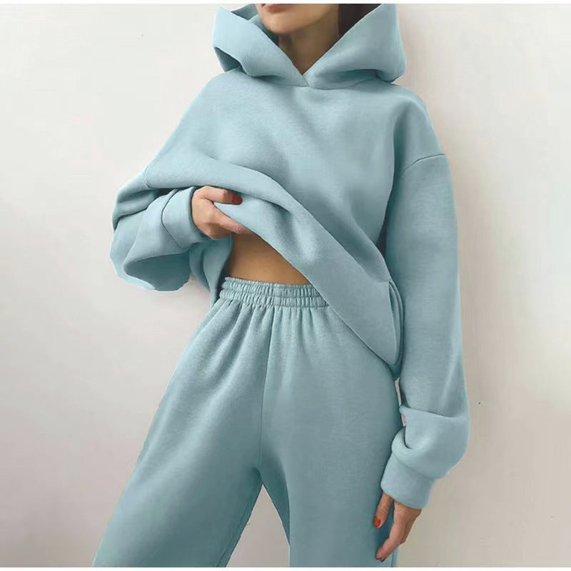 Set di tuta con hoodie alla moda per donne – Outfit casual comodo con vestibilità oversize