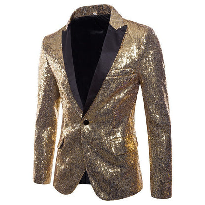 Completo scintillante in paillettes per uomini – Set elegante per feste e gala