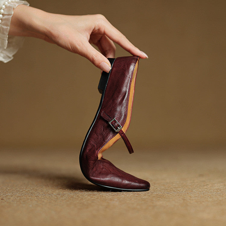 Eleganti Ballerine Slingback con punta affusolata – Scarpe comode per donne nella vita quotidiana e in ufficio