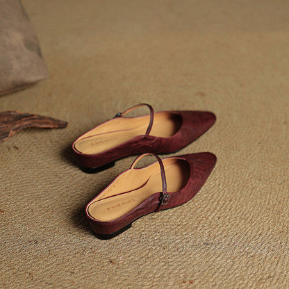 Eleganti Ballerine Slingback con punta affusolata – Scarpe comode per donne nella vita quotidiana e in ufficio