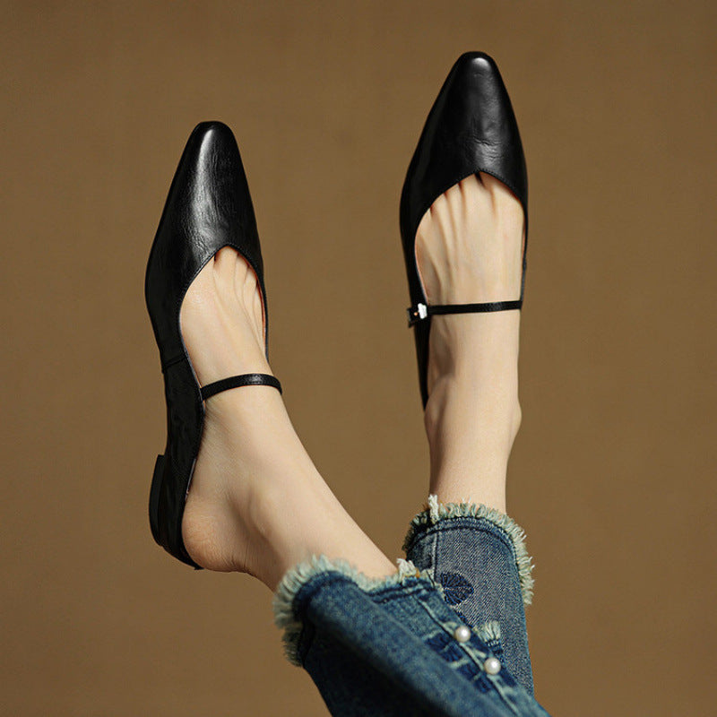Eleganti Ballerine Slingback con punta affusolata – Scarpe comode per donne nella vita quotidiana e in ufficio
