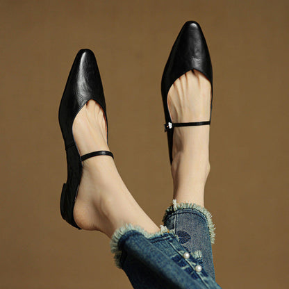 Eleganti Ballerine Slingback con punta affusolata – Scarpe comode per donne nella vita quotidiana e in ufficio
