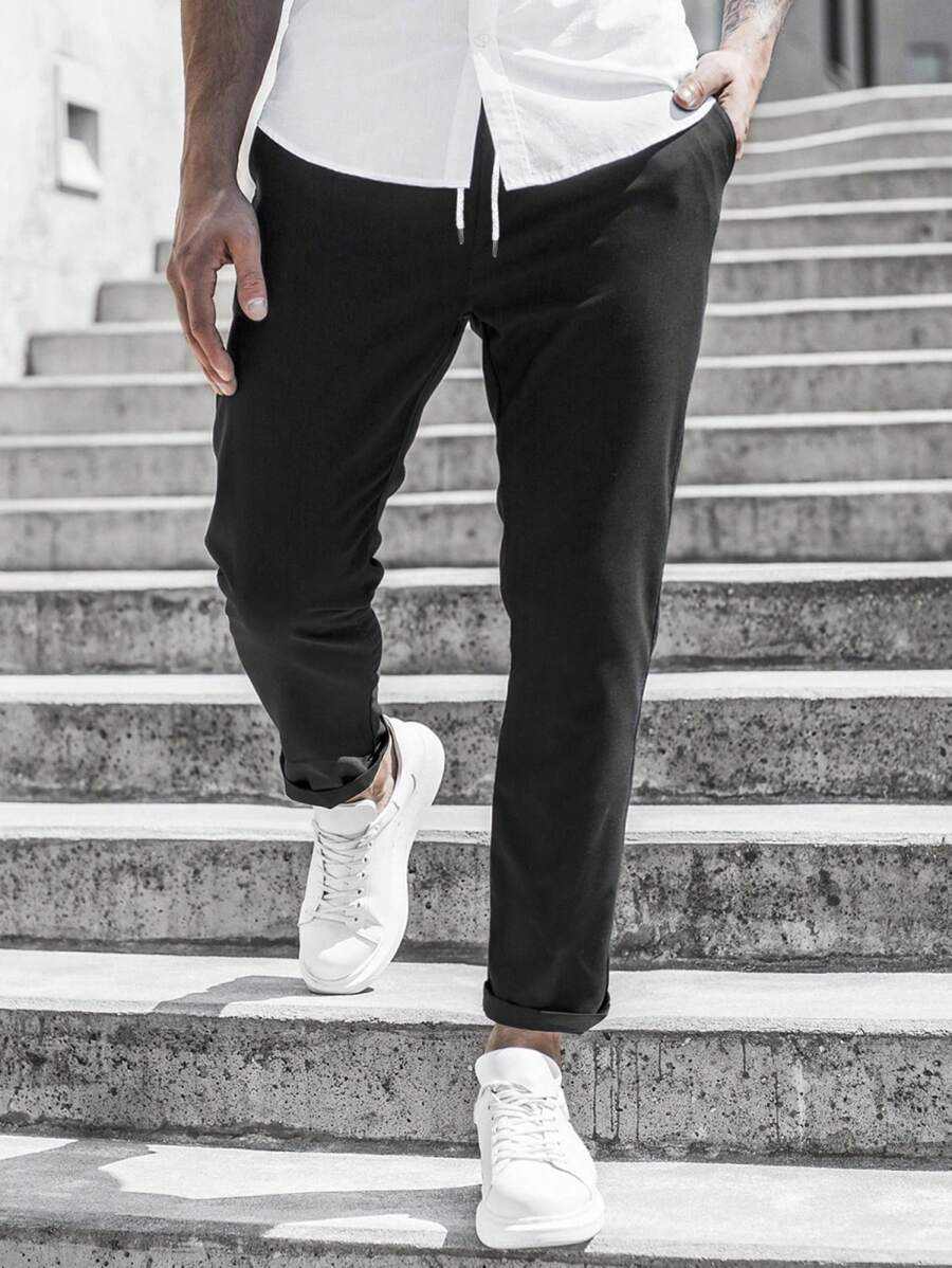 Elegante Pantalone Slim Fit in Tessuto per Uomo – Comodo Pantalone da Tempo Libero e Business