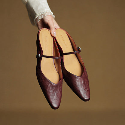 Eleganti Ballerine Slingback con punta affusolata – Scarpe comode per donne nella vita quotidiana e in ufficio