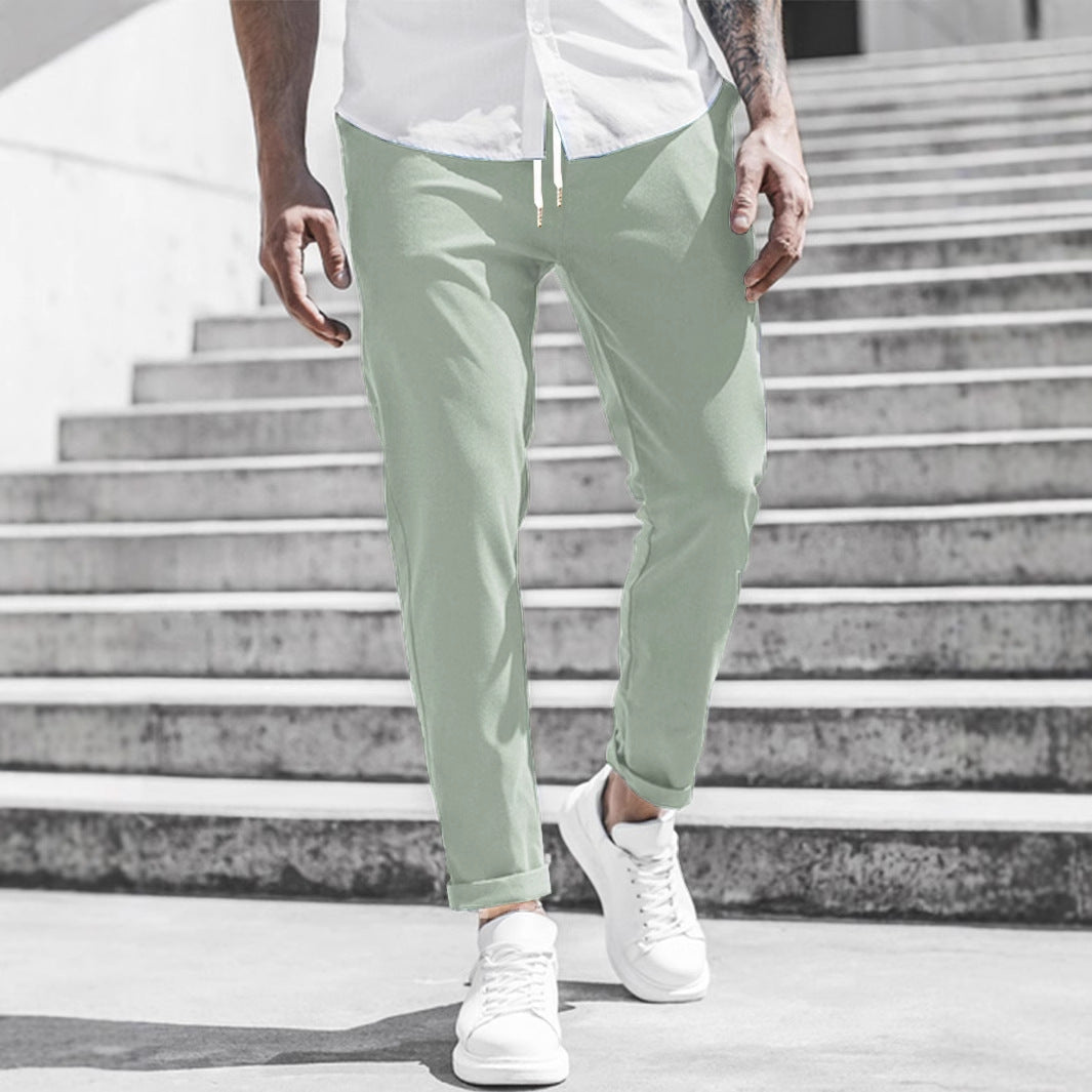 Elegante Pantalone Slim Fit in Tessuto per Uomo – Comodo Pantalone da Tempo Libero e Business