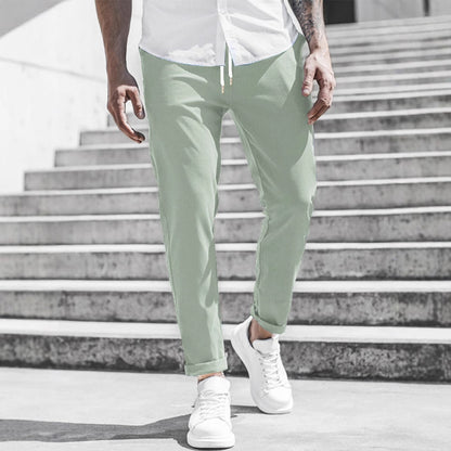 Elegante Pantalone Slim Fit in Tessuto per Uomo – Comodo Pantalone da Tempo Libero e Business