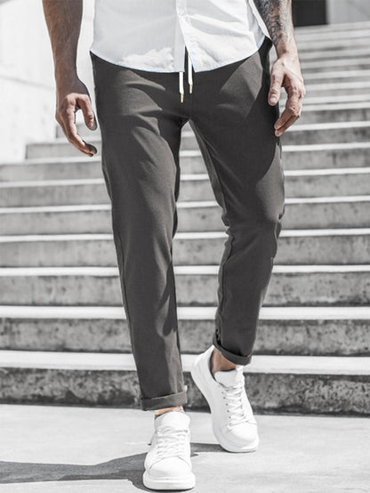 Elegante Pantalone Slim Fit in Tessuto per Uomo – Comodo Pantalone da Tempo Libero e Business