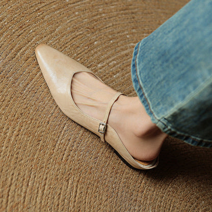Eleganti Ballerine Slingback con punta affusolata – Scarpe comode per donne nella vita quotidiana e in ufficio