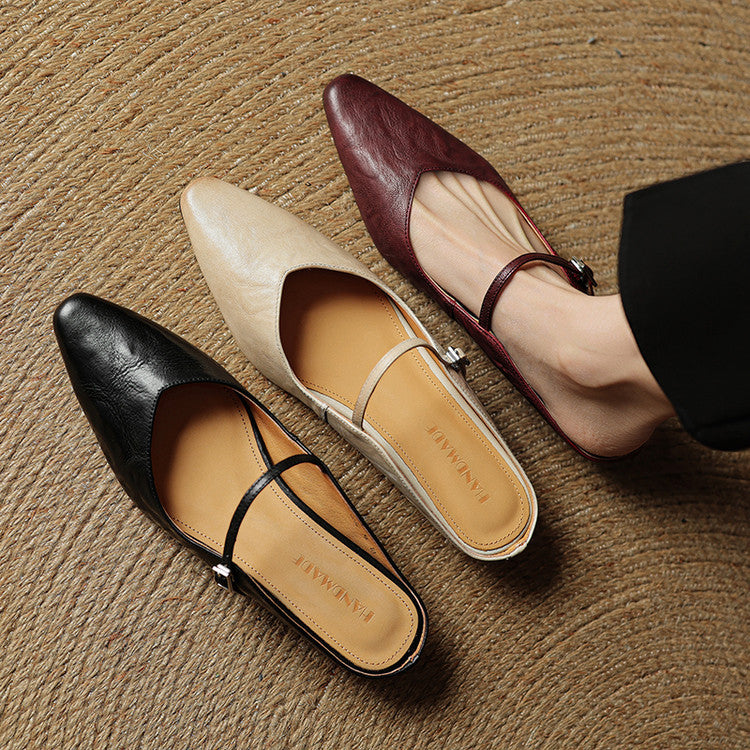 Eleganti Ballerine Slingback con punta affusolata – Scarpe comode per donne nella vita quotidiana e in ufficio