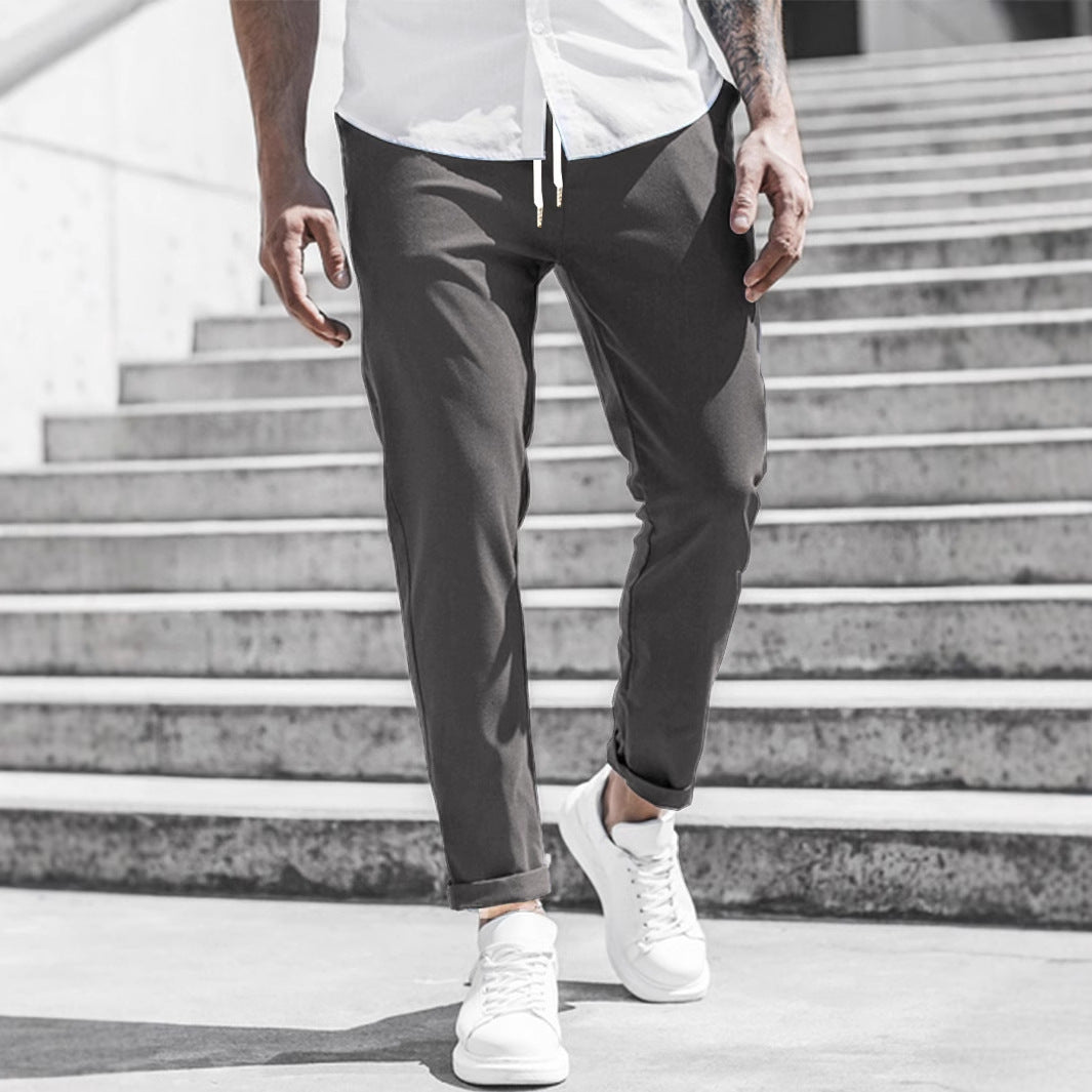 Elegante Pantalone Slim Fit in Tessuto per Uomo – Comodo Pantalone da Tempo Libero e Business