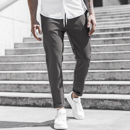 Elegante Pantalone Slim Fit in Tessuto per Uomo – Comodo Pantalone da Tempo Libero e Business