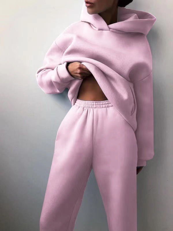 Set di tuta con hoodie alla moda per donne – Outfit casual comodo con vestibilità oversize