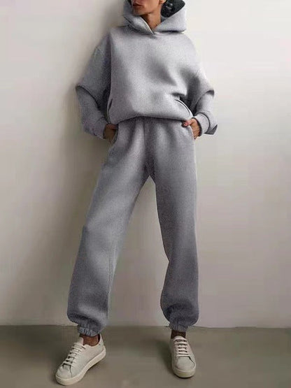 Set di tuta con hoodie alla moda per donne – Outfit casual comodo con vestibilità oversize