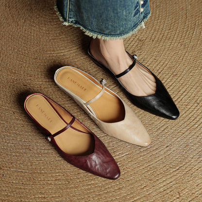 Eleganti Ballerine Slingback con punta affusolata – Scarpe comode per donne nella vita quotidiana e in ufficio