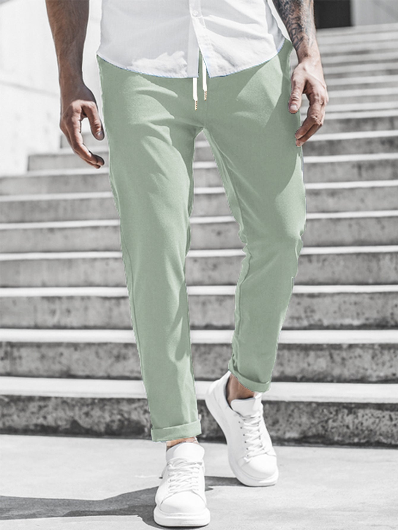 Elegante Pantalone Slim Fit in Tessuto per Uomo – Comodo Pantalone da Tempo Libero e Business