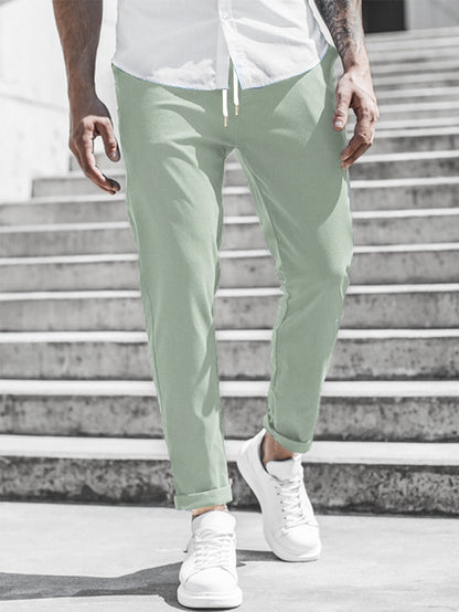 Elegante Pantalone Slim Fit in Tessuto per Uomo – Comodo Pantalone da Tempo Libero e Business