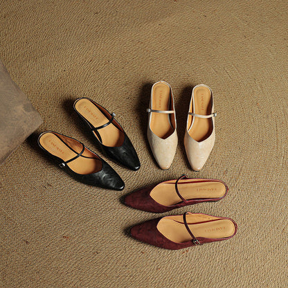 Eleganti Ballerine Slingback con punta affusolata – Scarpe comode per donne nella vita quotidiana e in ufficio