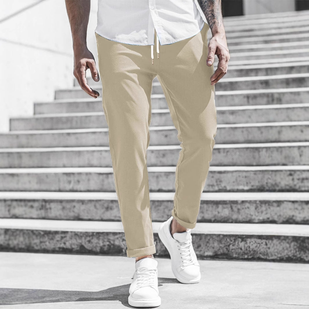 Elegante Pantalone Slim Fit in Tessuto per Uomo – Comodo Pantalone da Tempo Libero e Business