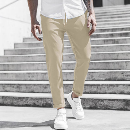 Elegante Pantalone Slim Fit in Tessuto per Uomo – Comodo Pantalone da Tempo Libero e Business