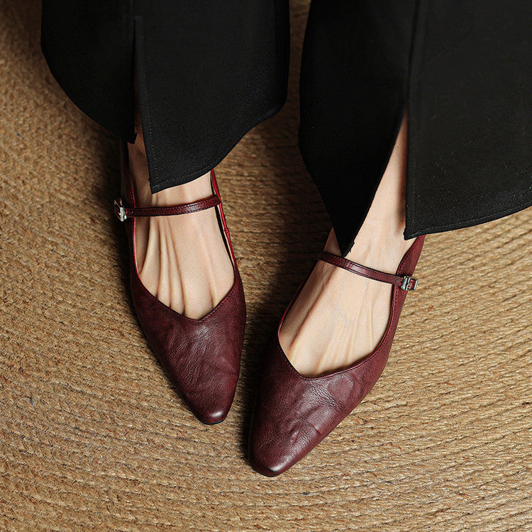 Eleganti Ballerine Slingback con punta affusolata – Scarpe comode per donne nella vita quotidiana e in ufficio