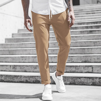 Elegante Pantalone Slim Fit in Tessuto per Uomo – Comodo Pantalone da Tempo Libero e Business