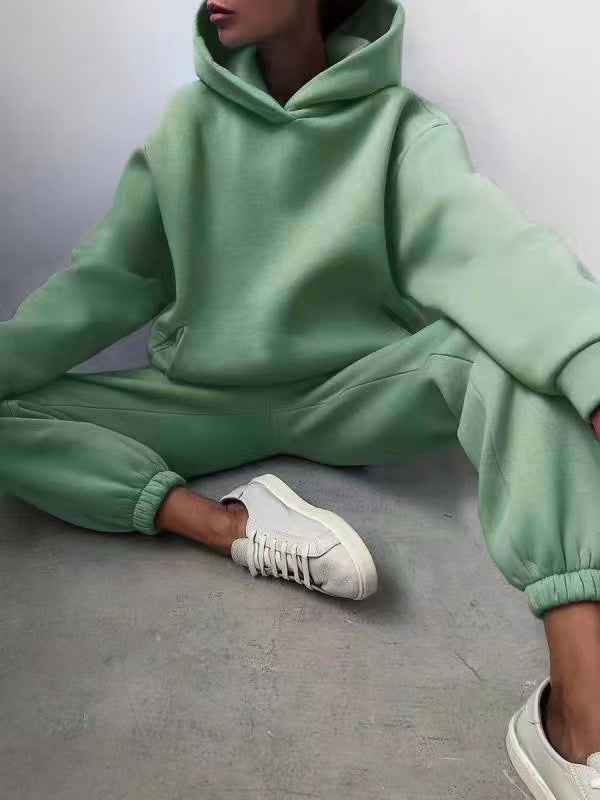 Set di tuta con hoodie alla moda per donne – Outfit casual comodo con vestibilità oversize