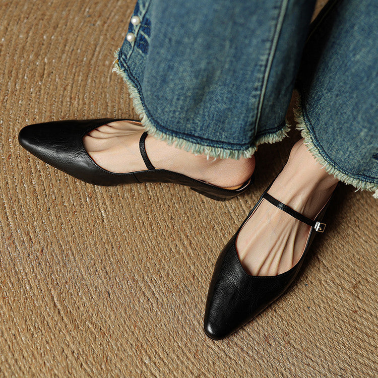 Eleganti Ballerine Slingback con punta affusolata – Scarpe comode per donne nella vita quotidiana e in ufficio