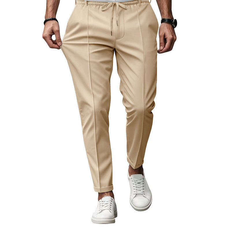Pantaloni Eleganti Stretch con Coulisse per Uomo – Pantaloni Casual Moderni per Tempo Libero e Business