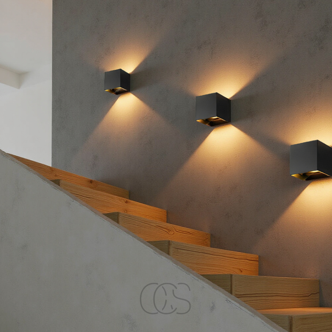 Marzelle - Lampada da parete di design Cube senza fili