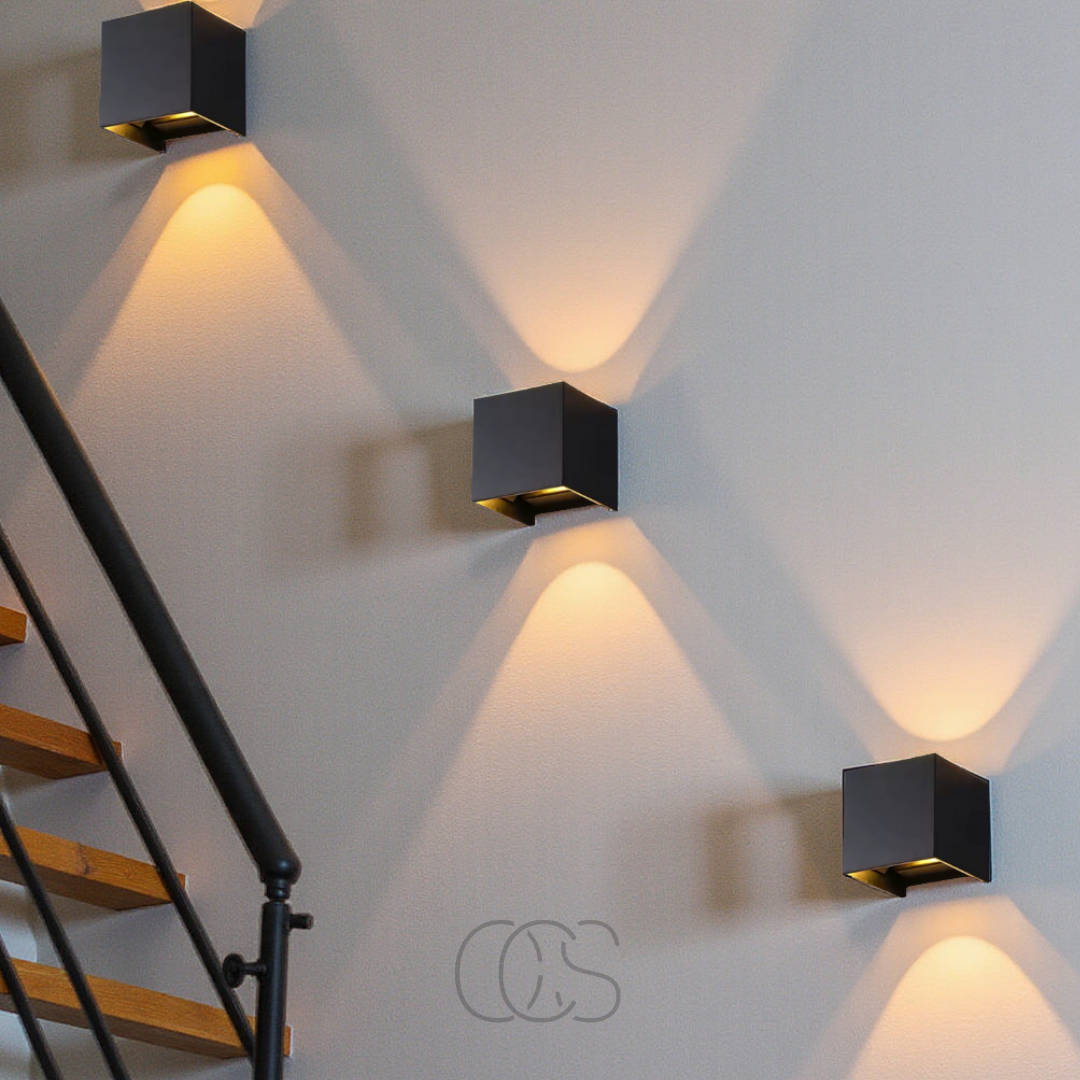 Marzelle - Lampada da parete di design Cube senza fili