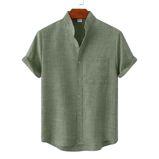 camicia lino uomo maniche corte