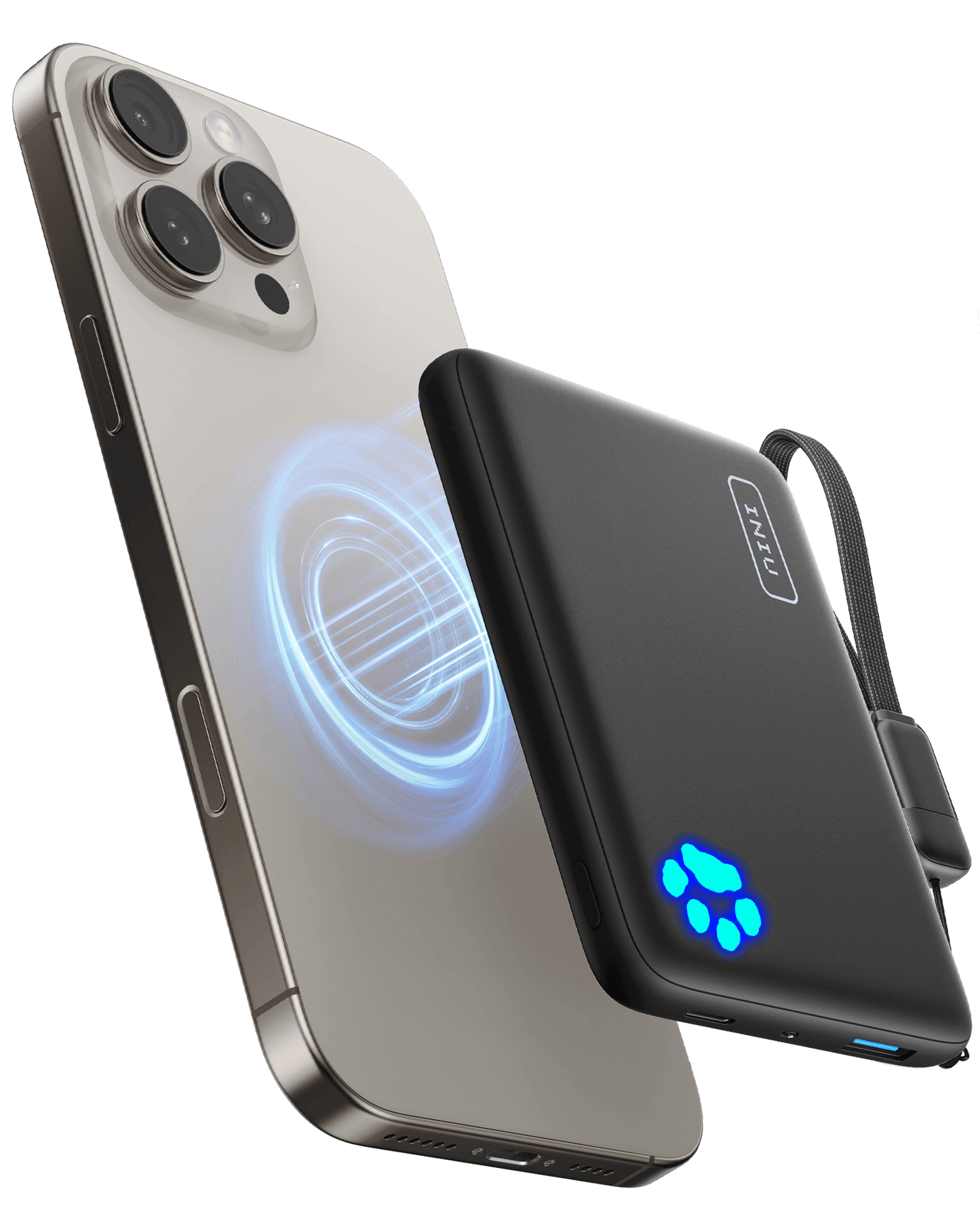 Powerbank magnetica da 10.000mAh – Ricarica wireless da 15W e ricarica rapida da 30W per iPhone e MagSafe