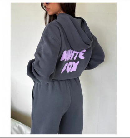 Félicie - Set di tute sportive casual per donne | Felpa con cappuccio & Pantaloni da jogging | Morbido rivestimento in fleece