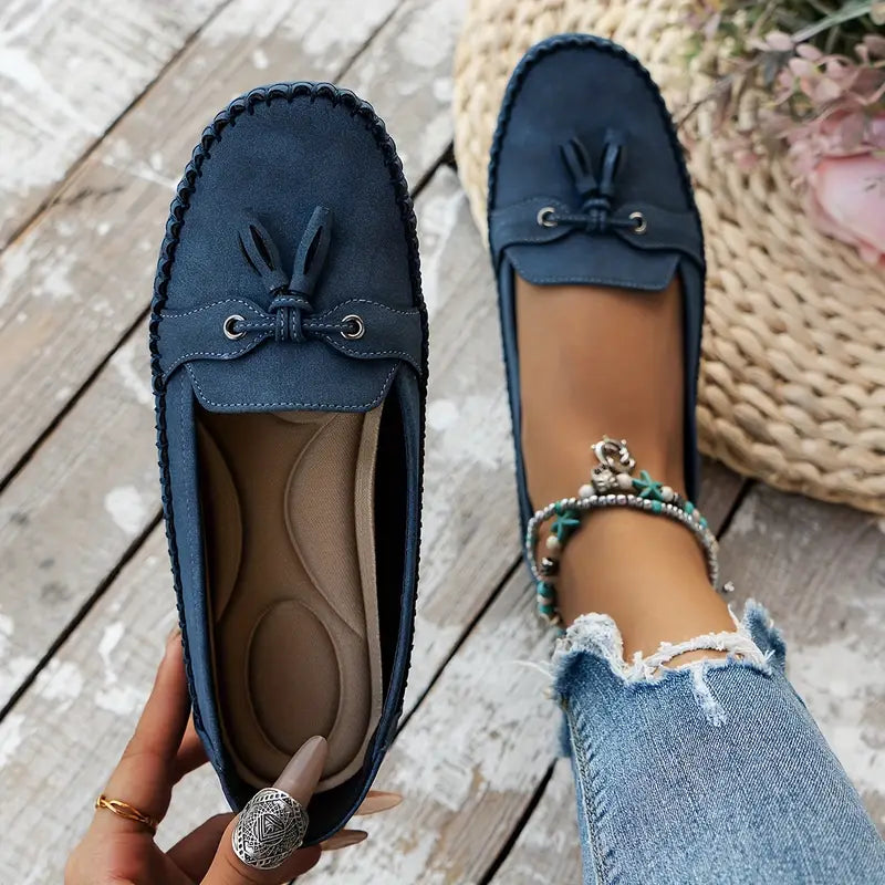 Mocassini comodi con frange per donne – Leggeri loafer slip-on per uso quotidiano e tempo libero