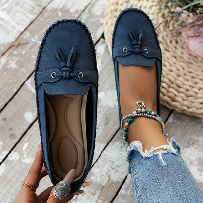 Mocassini comodi con frange per donne – Leggeri loafer slip-on per uso quotidiano e tempo libero