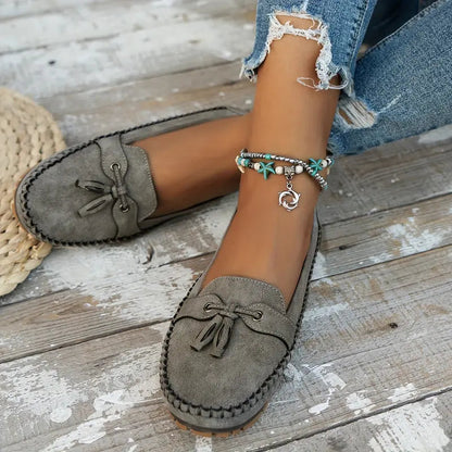 Mocassini comodi con frange per donne – Leggeri loafer slip-on per uso quotidiano e tempo libero