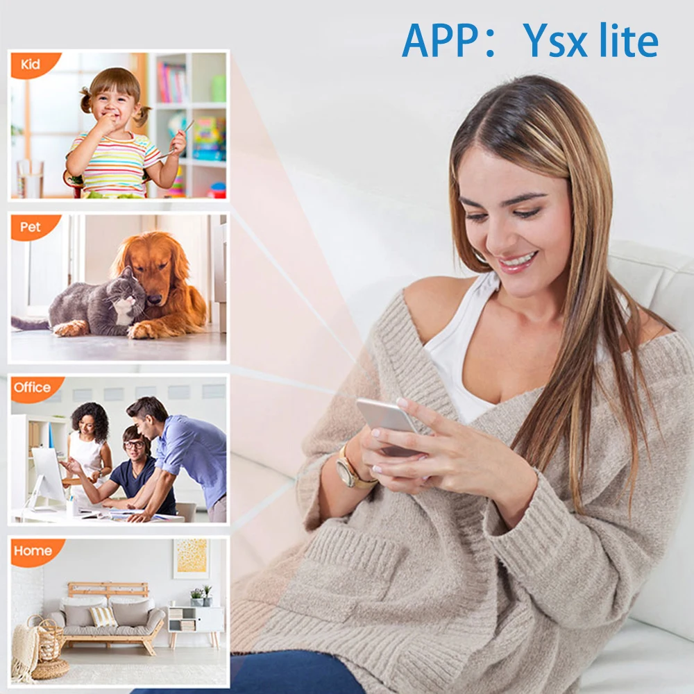 MiniVigi - Mini-Camera Wi-Fi impermeabile 1080P con visione notturna a 160°